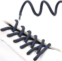GRAH SANGRAH® (2 Pair) Shoelaces for Hiking Shoes, Outdoor Walking Sneakers, Outdoor Hiking, Climbing, Basketball, Work Boot, Running , Sport Shoes - 120 cm, Dark Grey Blue